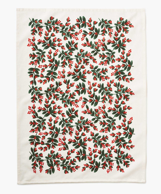 Rifle Paper Co - RP Rifle Paper Co Mistletoe Tea Towel