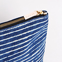 IMMODEST COTTON x Fleabags - IMC Immodest Cotton - Mini Sardine Pouch, Indigo Stripe