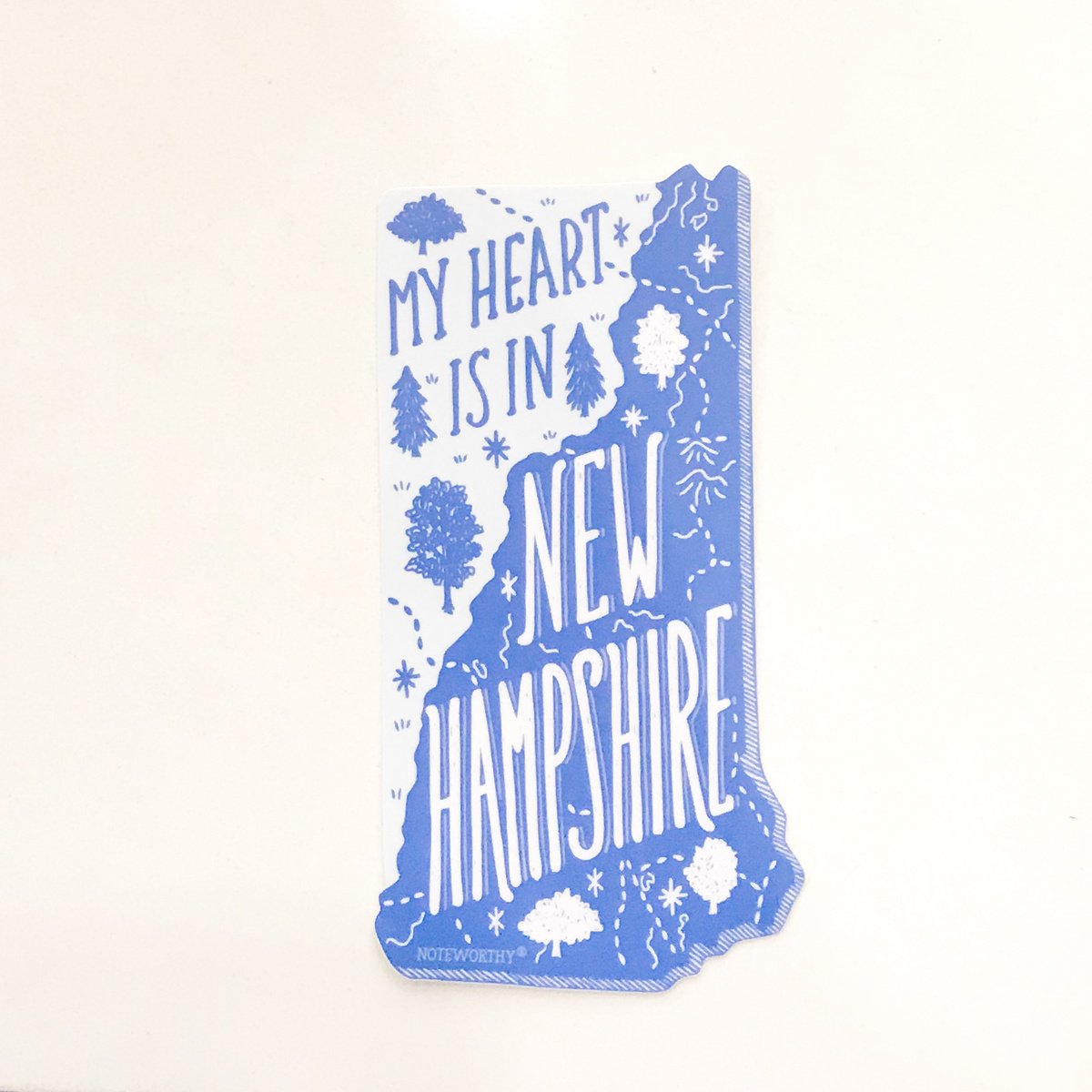 Noteworthy Paper and Press - NPP New Hampshire State Sticker