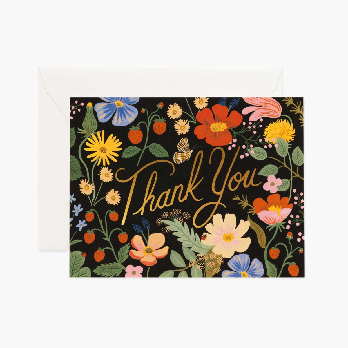 Rifle Paper Co - RP Rifle Paper Strawberry Fields Thank You Notes, Set of 8