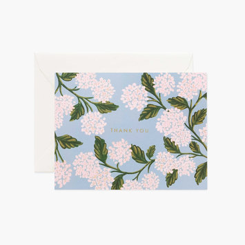 Rifle Paper Co - RP Rifle Paper - Hydrangea Thank You Notes, Set of 8