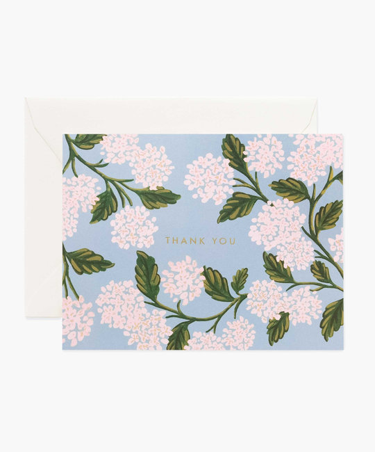 Rifle Paper Co - RP Rifle Paper - Hydrangea Thank You Notes, Set of 8