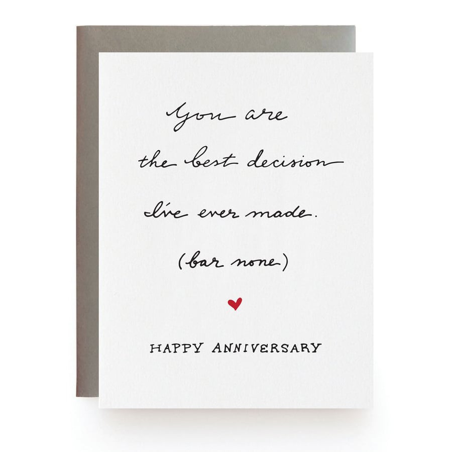 Wild Ink Press - WI Best Decision I've Ever Made Card