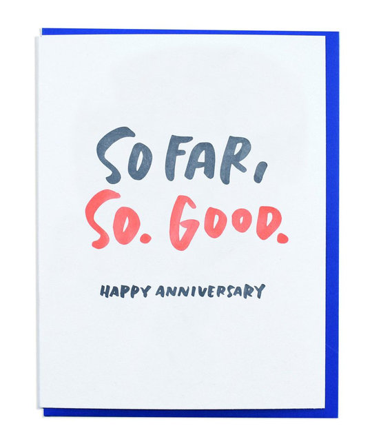 and Here We Are - AHW So Far So Good Anniversary Card