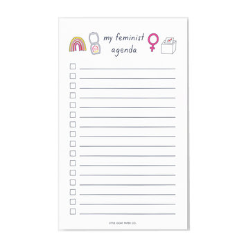 Tiny Hooray - TIH (formerly Little Goat, LG) My Feminist Agenda Note Pad