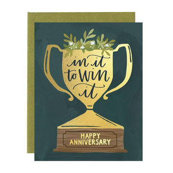 One Canoe Two Letterpress - OC Anniversary Trophy Card