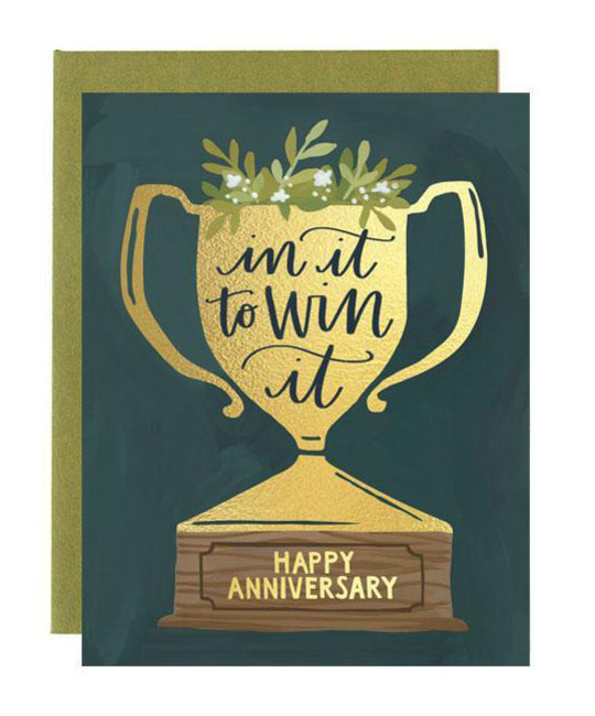 One Canoe Two Letterpress - OC Anniversary Trophy Card