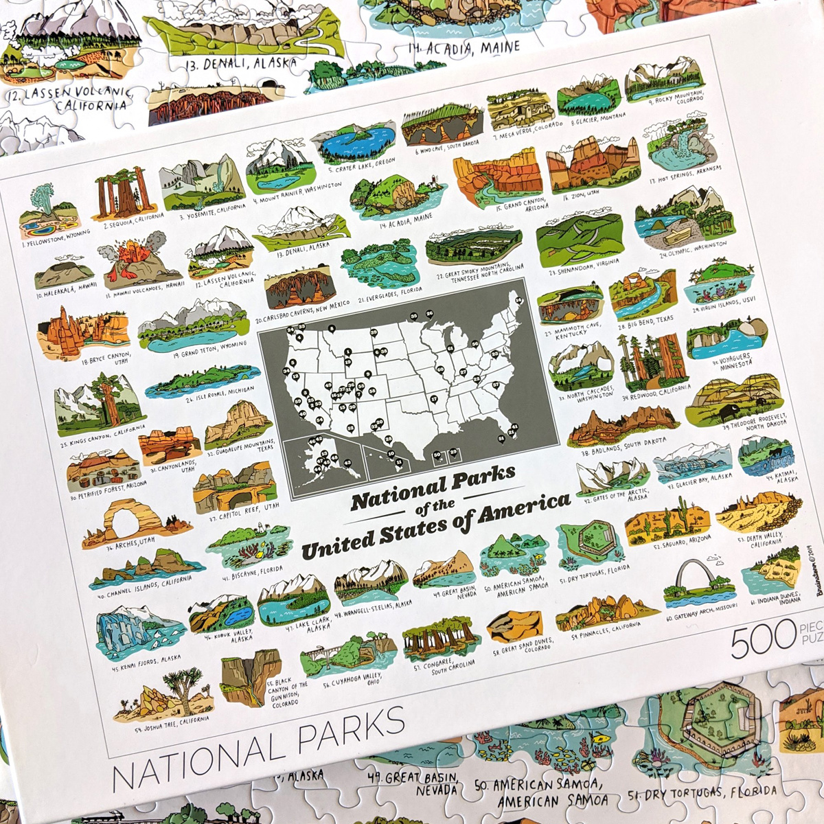 Brainstorm Print and Design - BS National Parks 500 Piece Puzzle