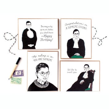 Party of One - POO RBG Boxed Note Cards, Set of 8