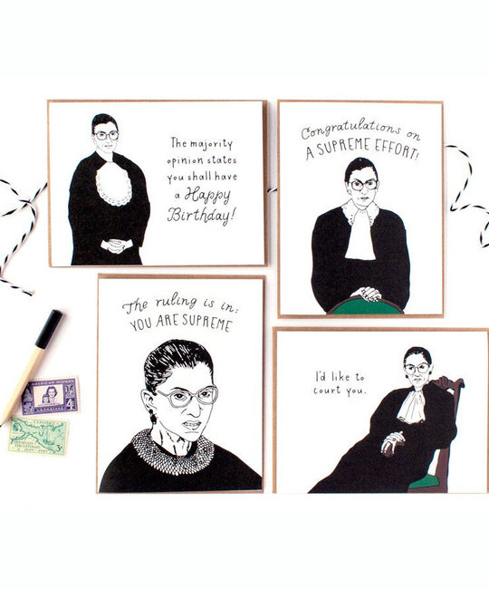 Party of One - POO RBG Boxed Note Cards, Set of 8