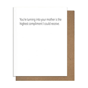 The Matt Butler (Pretty Alright Goods)  - TMB Turning Into Mom Card Mother's Day Card