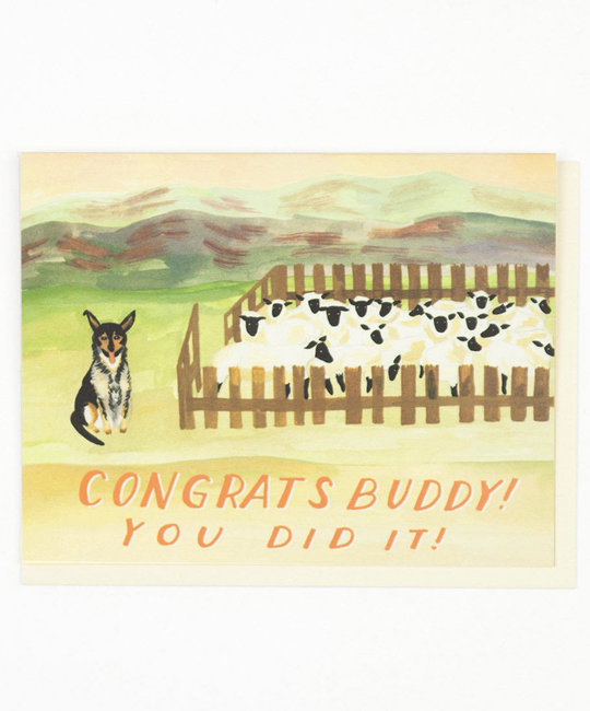 Small Adventure - SMA Sheep Dog Congrats Card