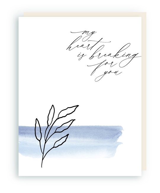 Gus and Ruby Letterpress - GR My Heart is Breaking For You