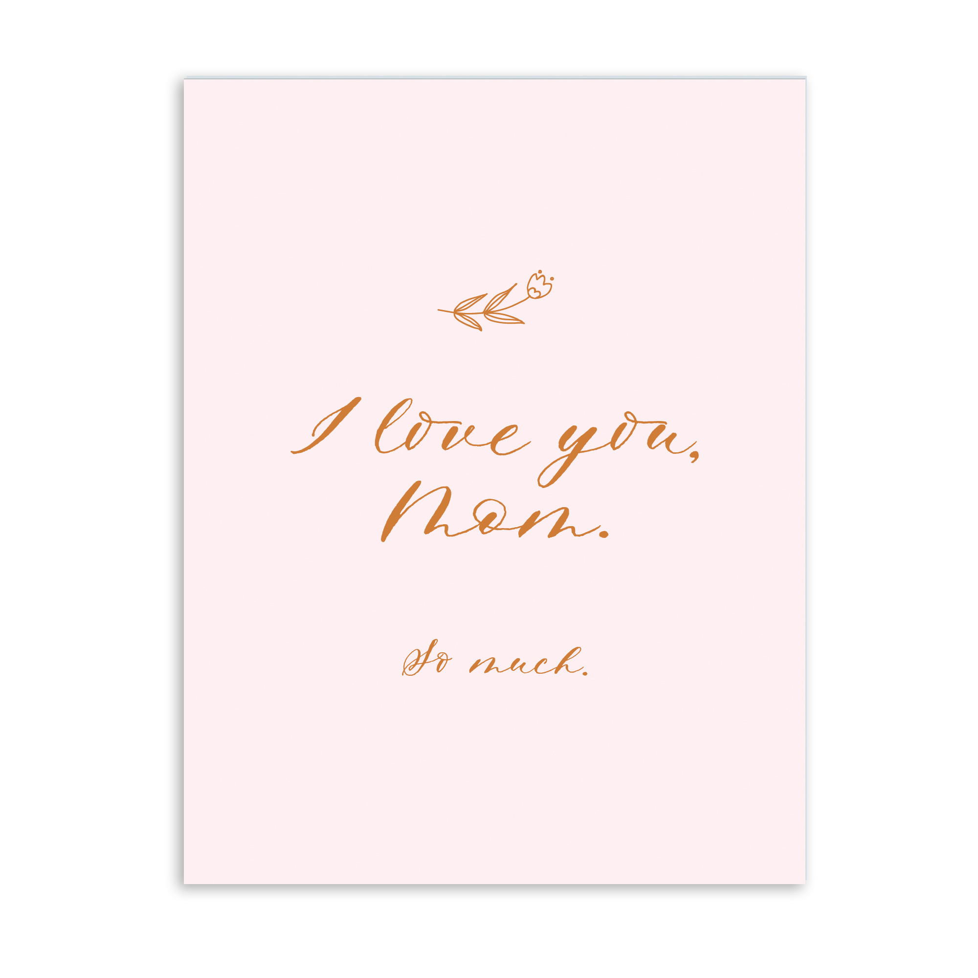 Gus and Ruby Letterpress - GR Love You Mom Card