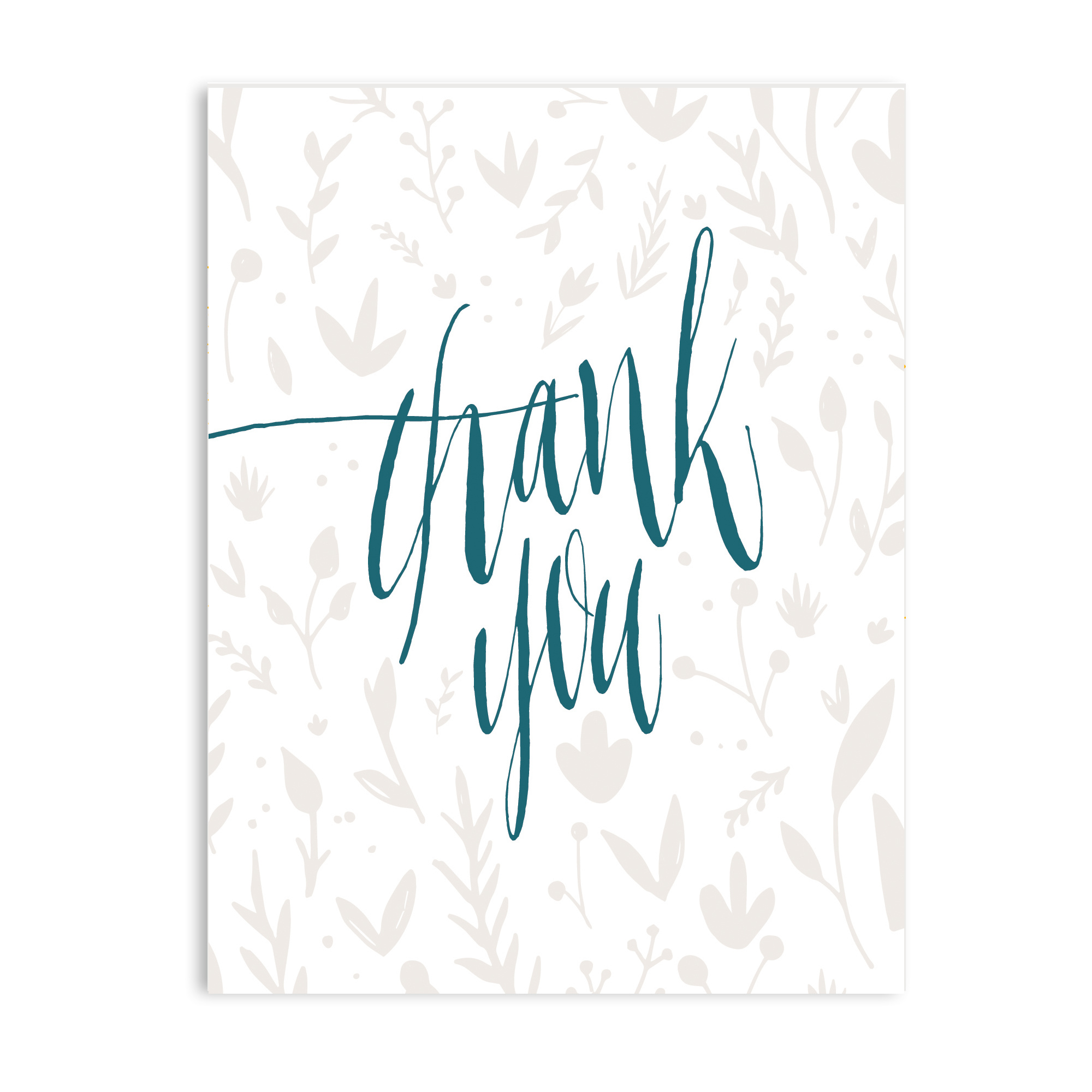 Gus and Ruby Letterpress - GR Gus & Ruby - Thank You, Foil Flowers