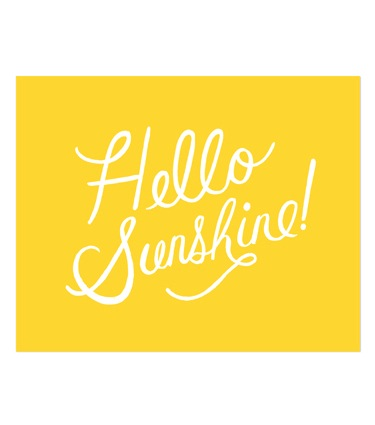 Rifle Paper Co - RP Rifle Paper Co - Hello Sunshine Print, 8" x 10"