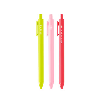Talking Out Of Turn - TOOT Over It Pens - set of 3