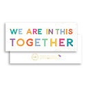 Gus and Ruby Letterpress - GR Gus & Ruby - We Are In This Together, gold foil