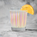 The Modern Home Bar - MHB Pick Me Orange + Pink Double Old Fashioned Glass