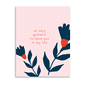Gus and Ruby Letterpress - GR Gus & Ruby- So Very Grateful to Have You in My Life
