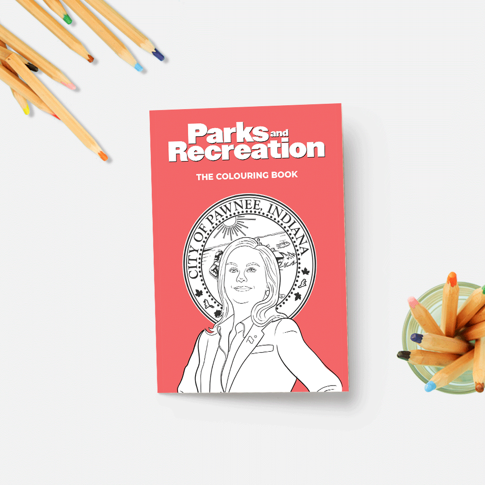 Party Mountain - PM Parks and Rec Coloring Book