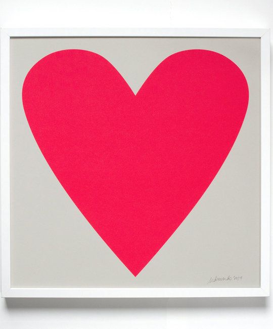 Banquet Atelier and Workshop - BAW Neon Heart Print, 50 x 50 cm