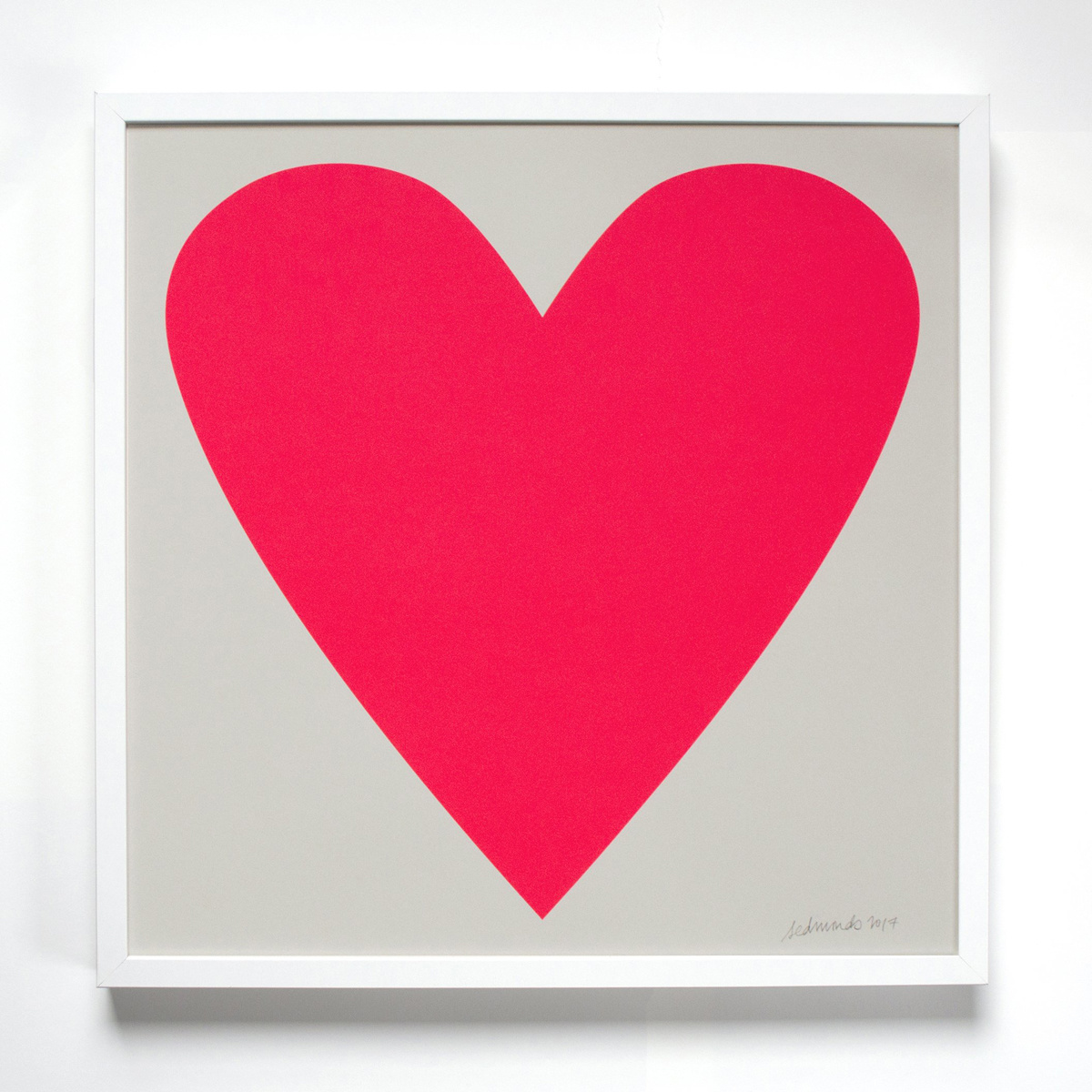 Banquet Atelier and Workshop - BAW Neon Heart Print, 50 x 50 cm