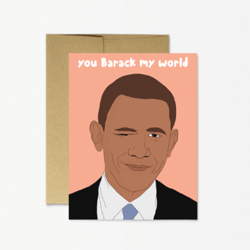 Party Mountain - PM Barack My World Card