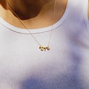 Larissa Loden Jewelry - LLJ Vote Necklace, 24k plated