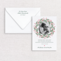 Gus and Ruby Letterpress - GR Wreath Photo Custom Holiday Card