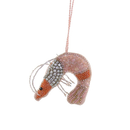 Cody Foster - COF Beaded Shrimp Ornament