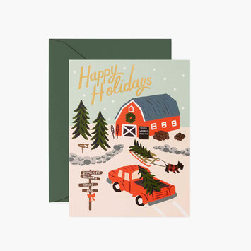 Rifle Paper Co - RP Rifle Paper - Holiday Tree Farm Card