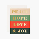 Rifle Paper Co - RP Rifle Paper - Peace & Joy Card