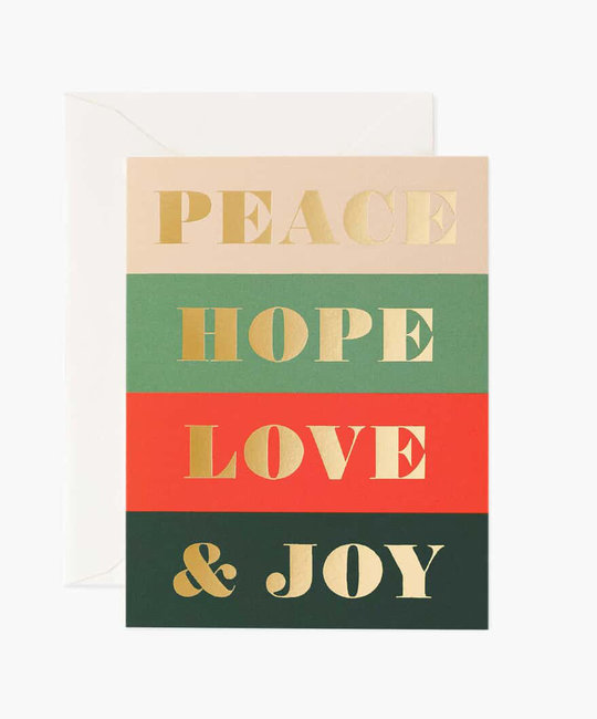 Rifle Paper Co - RP Rifle Paper - Peace & Joy Card
