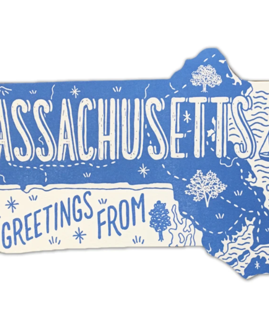 Noteworthy Paper and Press - NPP NPP PC - Greetings From Massachusetts Postcard