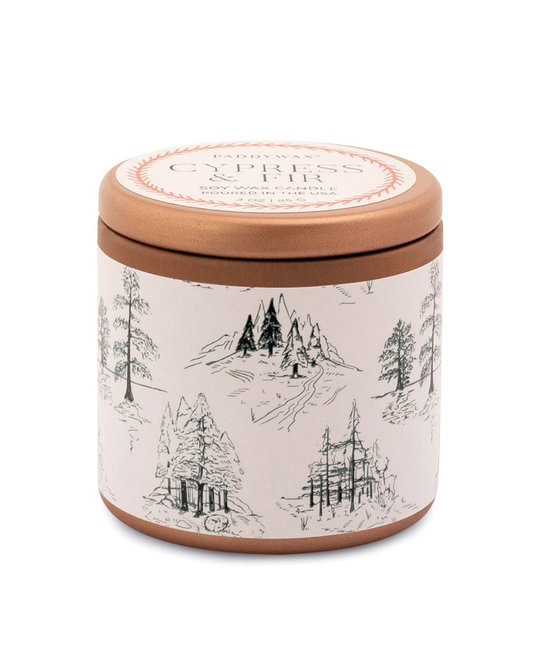 Paddywax - PA Cypress & Fir 3oz. Tin White Label