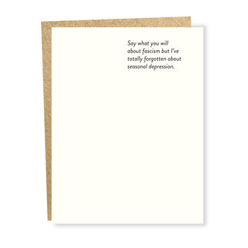 Sapling Press - SAP Facism Card
