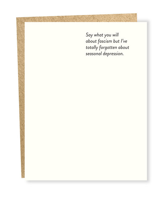 Sapling Press - SAP Facism Card