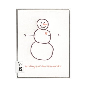 Ink Meets Paper - IMP Sending Love Snowman, Boxed Set of 6