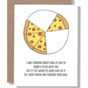 Power and Light Letterpress - PLL Half Pizza Card