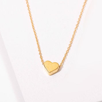 Larissa Loden Jewelry - LLJ 24k Gold Plated Heart Necklace