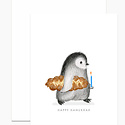 Dear Hancock - DH Dear Hancock Penguin with Challah Bread Card