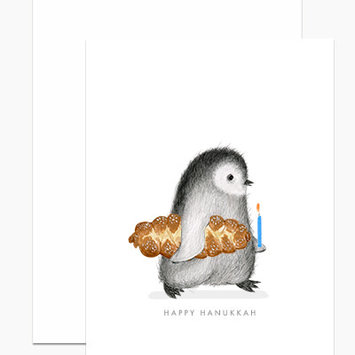 Dear Hancock - DH Penguin with Challah Bread