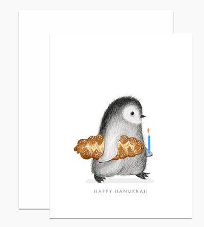 Dear Hancock - DH Penguin with Challah Bread