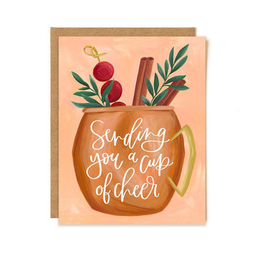 One Canoe Two Letterpress - OC Cup of Cheer Single Card
