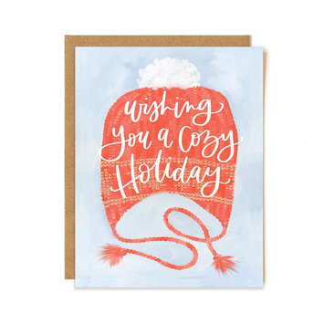 One Canoe Two Letterpress - OC Cozy Hat Holiday Card