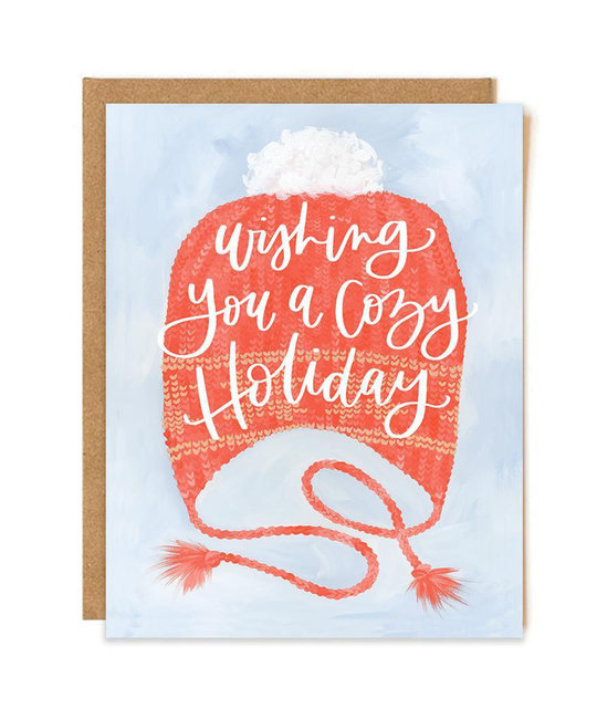 One Canoe Two Letterpress - OC Cozy Hat Holiday Card