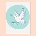The Good Twin - TGT Daisy Dove Sending Peace Card
