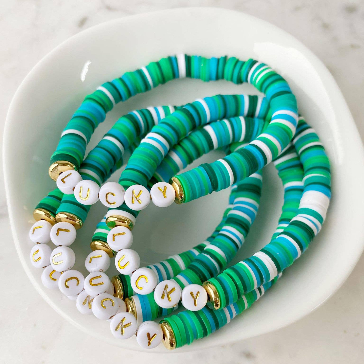 Mod Miss Jewelry - MM Kids Color Pop Green Lucky Bracelet
