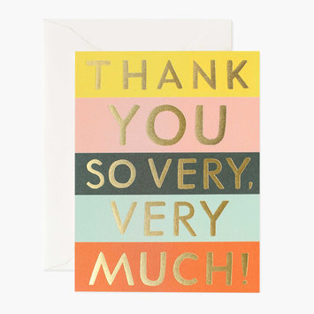 Rifle Paper Co - RP Rifle Paper Co - Color Block Thank You Notes, Set of 8